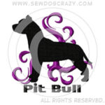 Tribal Embroidered Pit Bull Shirts