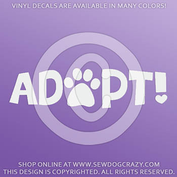 Dog Adopt Decals