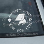 A-Frame Agility Car Window Stickers