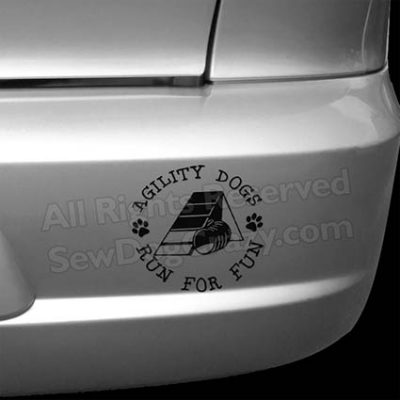 A-Frame Agility Car Stickers