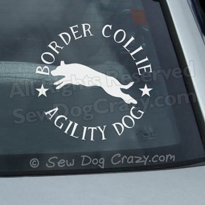 Smooth Border Collie Agility Sticker