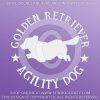 Golden Retriever Agility Car Sticker