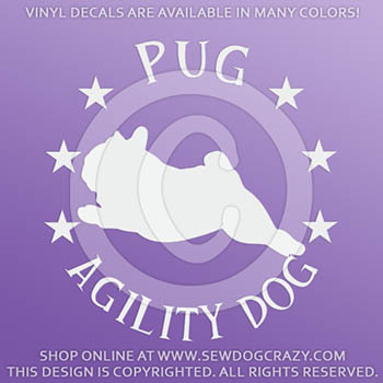 Pug Agility Decals