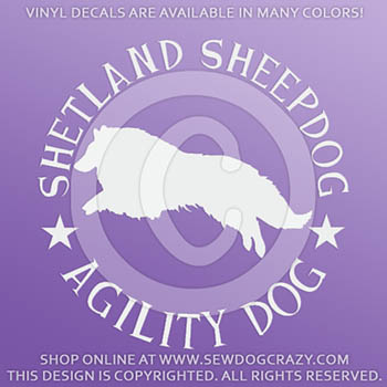 Sheltie Agility Decals