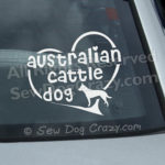 Love Cattle Dogs Car Decals