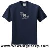 Embroidered Sparkling Bichon Frise Tshirt