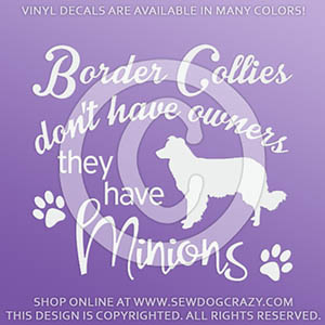 Funny Border Collie Car Decals
