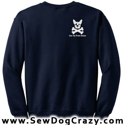 Pirate Boston Terrier Sweatshirt
