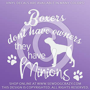 Funny Boxer Decals