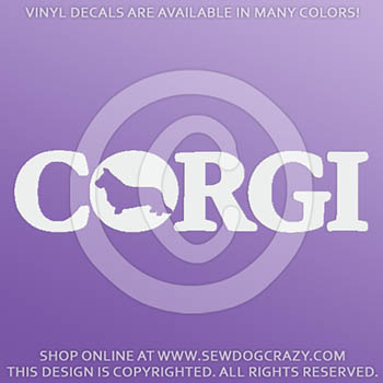 Vinyl Cardigan Welsh Corgi Stickers