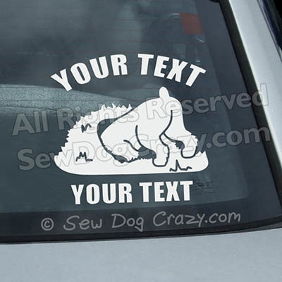 Add Your Own Text Terrier Decal