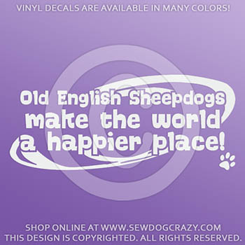Old English Sheepdog Decals