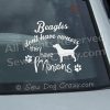 Vinyl Funny Beagle Decals