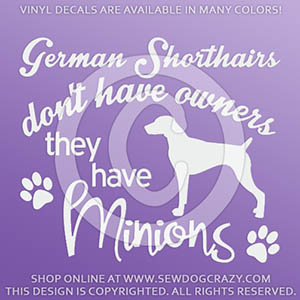 German Shorthaired Pointer Window Decal