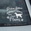 Funny Gordon Setter Window Decals