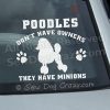 Funny Poodle Window Decals