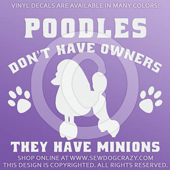 Funny Poodle Car Decals