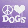 Peace Love Dogs Decals