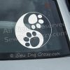 Paw Print Yin Yang Window Stickers