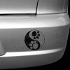 Paw Print Yin Yang Car Decals