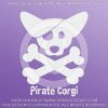 Pirate Corgi Vinyl Sticker