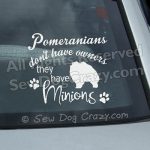 Funny Pomeranian Car Window Stickers