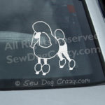 Poodle Window Sticker