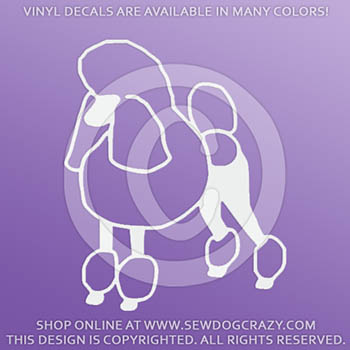 Poodle Vinyl Sticker