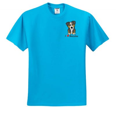 Embroidered Australian Shepherd T-shirt