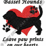 Basset Hounds Embroidery