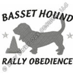 Rally-o Basset Hound Embroidery