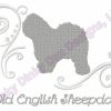 Classy Old English Sheepdog Embroidery