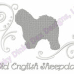 Classy Old English Sheepdog Embroidery