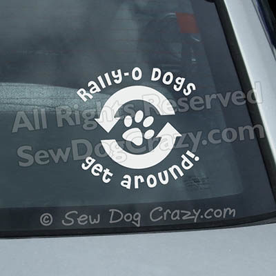 Rally-O Car Window Stickers