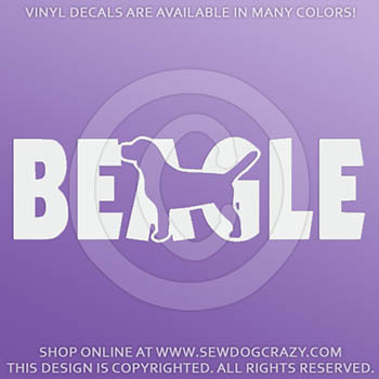 Vinyl Beagle Car Decals
