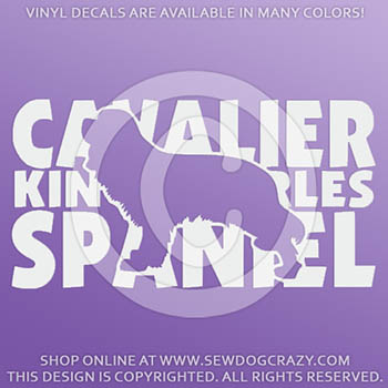 Cavalier King Charles Spaniel Vinyl Stickers