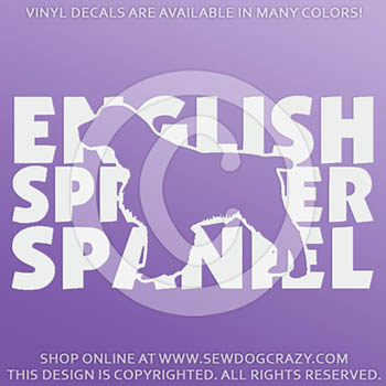 English Springer Spaniel Vinyl Stickers
