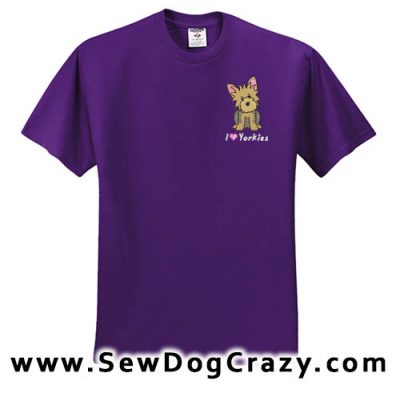 Cartoon Yorkshire Terrier Tshirts