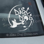 Disc Dog Car Window Stickers