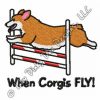 Agility Corgi Embroidery