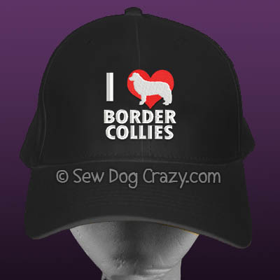 I Love Border Collies Hat