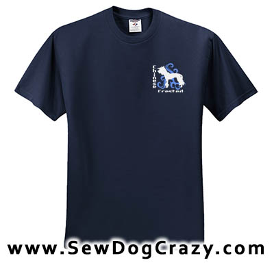 Embroidered Chinese Crested T-Shirt
