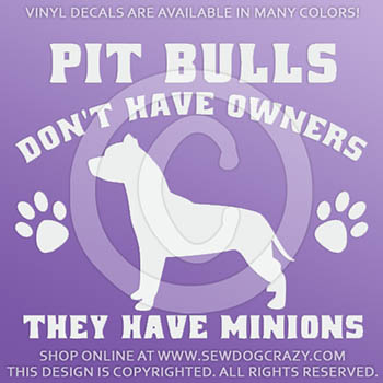 Funny Pit Bull Car Decals