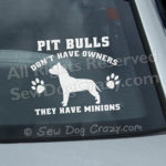 Funny Pit Bull Car Stickers