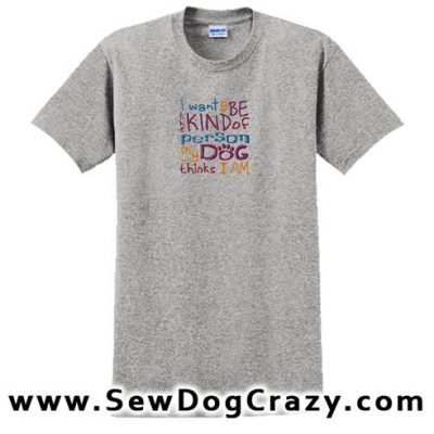 Embroidered Dog Lover Tshirt