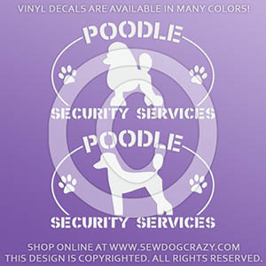 Poodle Security Decals