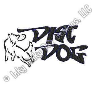 Graffiti Disc Dog Embroidery