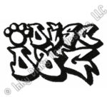 Disc Dog Graffiti Embroidery