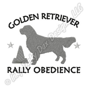 Golden Retriever Rally Obedience Embroidery
