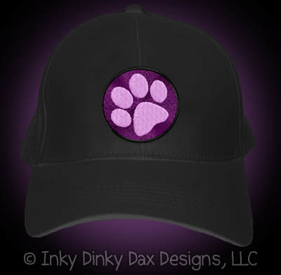 Embroidered Paw Print Hat